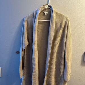 J. Jill Ribbed Cardigan in Beige